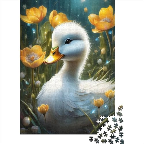 Puzzle 1000 Teile, Tierkunst, Enten-Puzzle, Holzpuzzle für Erwachsene, Schwierigkeitsspiel 1000 Teile (75 x 50 cm) von TBDUEPS