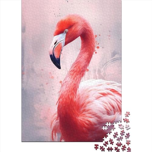 Puzzle 1000 Teile für Erwachsene, Flamingo-Tiere, Puzzle, Kunst, DIY-Spiel, Geschenk, Spielzeug, Familienspiel, 1000 Teile (75 x 50 cm) von TBDUEPS