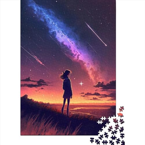 Puzzle für Erwachsene, 1000 Teile, Fantasie-Galaxie-Landschaft, kreatives DIY-Puzzle, Holzpuzzle für ab 18 Jahren und Erwachsene, 300 Teile (40 x 28 cm) von TBDUEPS