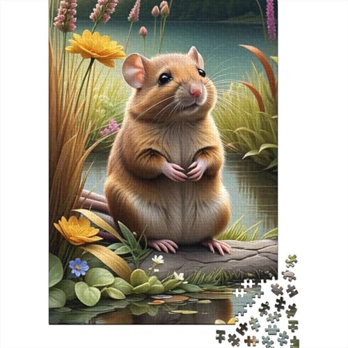 Puzzle für Erwachsene, 300 Teile, süße Maus-Puzzles für Erwachsene, Holzpuzzles, Spiel, Herausforderungsspielzeug, 300 Teile (40 x 28 cm) von TBDUEPS