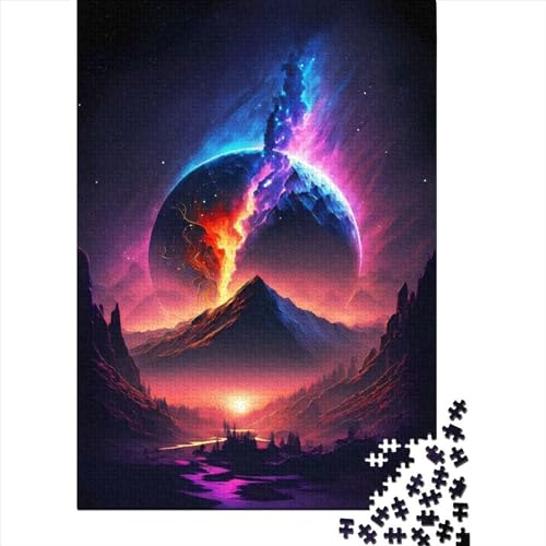 Puzzle für Erwachsene, 500 Teile, Fantasie-Sternenhimmel-Puzzle, Holzpuzzle für Erwachsene, Spiele, Lernspielzeug, 500 Teile (52 x 38 cm) von TBDUEPS