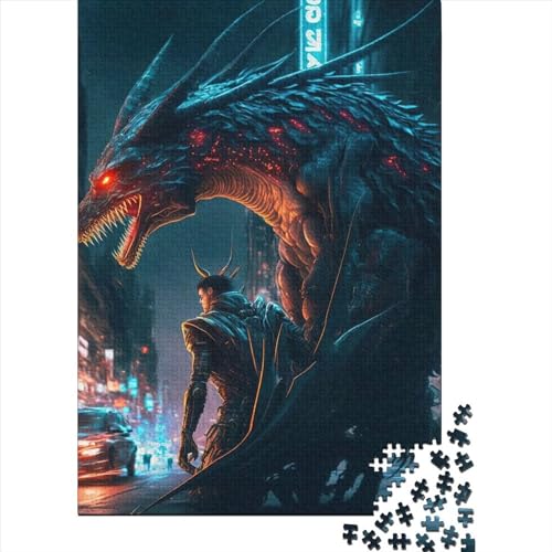 Puzzle für Erwachsene, Dragon1, Puzzle 1000 Teile, Holzpuzzle für die Heimdekoration, 1000 Teile (75 x 50 cm) von TBDUEPS