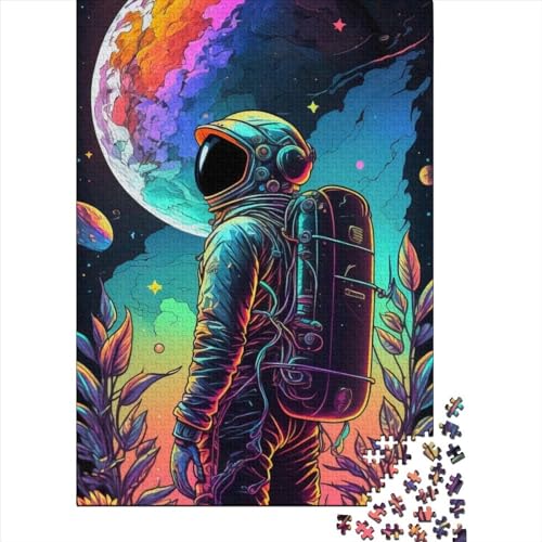 Puzzle für Erwachsene, Farb-Astronaut, 1000 Teile, Puzzlespiele, Lernspielzeug, Puzzles für ab 18 Jahren und Erwachsene, 1000 Teile (75 x 50 cm) von TBDUEPS