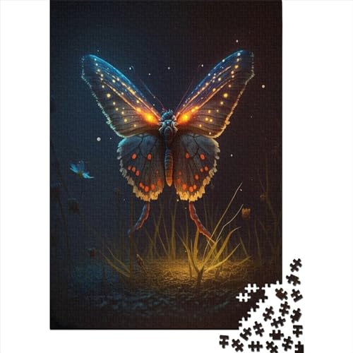 Puzzle für Erwachsene, Unrealism Butterfly485, Puzzle 1000 Teile, kreatives Holzpuzzle, Spielzeug, Dekompressionsspiele, Geschenke, 1000 Teile (75 x 50 cm) von TBDUEPS