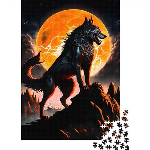 Puzzle für Erwachsene 1000 Teile Wolf10 DIY Kreatives Puzzle Holzpuzzle für 18+ und Erwachsene 500 Teile (52x38cm) von TBDUEPS