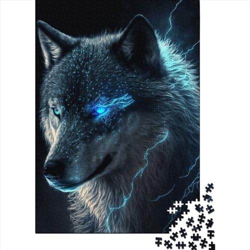 Puzzle für Erwachsene mit 300 Teilen, Wolf-Puzzles, schwieriges Puzzle, Lernspiele, Heimdekoration, 300 Stück (40 x 28 cm) von TBDUEPS