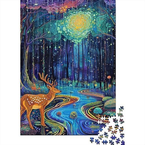 Puzzle mit Dschungeltieren zum Stressabbau, 100% recycelte Pappe, Puzzle für Erwachsene und Kinder, einzigartiges Geschenk, 38 x 26 cm, 1000 Teile von TBDUEPS