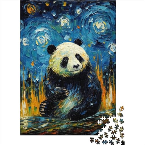 Riesenpanda-Puzzle, herausforderndes und kniffliges Puzzle aus hochwertigem Karton für Erwachsene und Teenager, Ostergeschenk, 38 x 26 cm, 1000 Teile von TBDUEPS