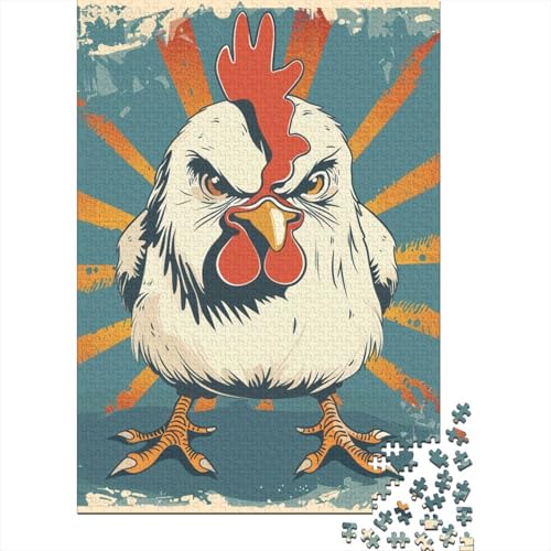 Roosters Puzzle, Denksportaufgabe, Premium-Karton-Puzzle für Kinder und Erwachsene ab 12 Jahren, Ostergeschenke, 38 x 26 cm, 1000 Teile von TBDUEPS