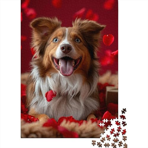 Schäferhund-Puzzle, anpassbare Bilder, 100% recycelter Karton, Puzzle für Erwachsene und Teenager, einzigartiges Geschenk, 70 x 50 cm/1000 Teile von TBDUEPS