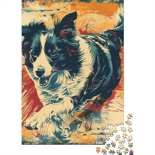 Schäferhund-Puzzle, freundliche Materialien, 100 Prozent recycelte Pappe, Puzzle für Erwachsene und Kinder, Ostergeschenk, 38 x 26 cm, 1000 Teile von TBDUEPS