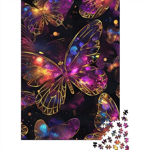 Schmetterlings-Puzzle, Lernspiele, Familienaktivitäten, Premium-Karton-Puzzle für Frauen und Männer, Ostergeschenk, 38 x 26 cm/1000 Teile von TBDUEPS