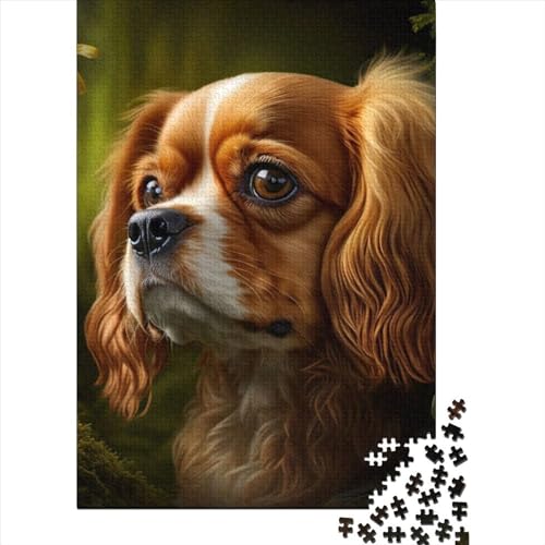 Süßes braunes Hunde-Puzzle 1000 Teile Puzzle für Erwachsene Lernspiele Spielzeug DIY Kreatives Holzpuzzle Geschenke 1000 Teile (75x50cm) von TBDUEPS