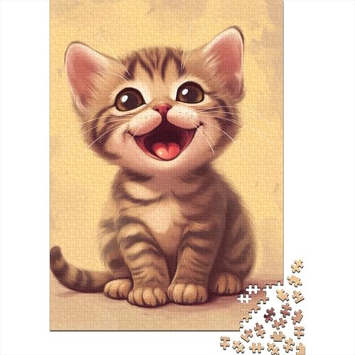 Tabby Puzzle, schwierige Herausforderung, 100 Prozent recycelter Karton, Puzzle für Erwachsene, Teenager, 38 x 26 cm/1000 Teile von TBDUEPS