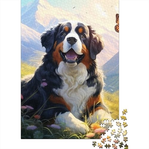 Tibetischer Mastiff-Puzzle, 100% recycelter Karton, Premium-Karton, Puzzle für Erwachsene und Kinder, 70 x 50 cm/1000 Teile von TBDUEPS