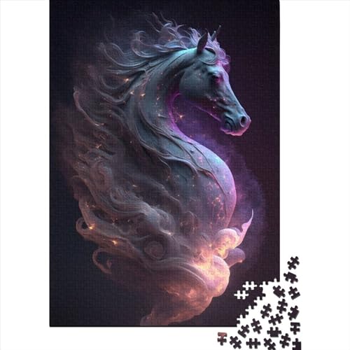 Unendliches Einhorn-Puzzle, 500 Teile, Puzzle für Erwachsene, Puzzle-Sets für Familien, Lernspiel, 500 Teile (52 x 38 cm) von TBDUEPS