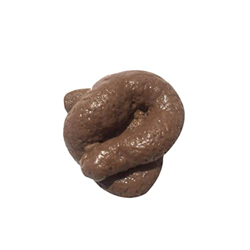 TBEONE Fake Poo Soft Fake Dog Poo Prank Joke Fun Toy, Artificial Poop Realistic Turd Novelty Floating Poop Toys Gift for Joke Trick for Aprilscherz Halloween von TBEONE