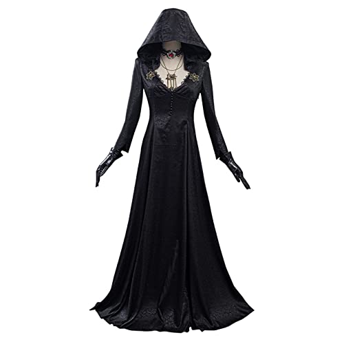 TBTROQXCT Cosplay Kostüm Vampir Lady Kleid Outfits Halloween Karneval Anzug(3XL) von TBTROQXCT