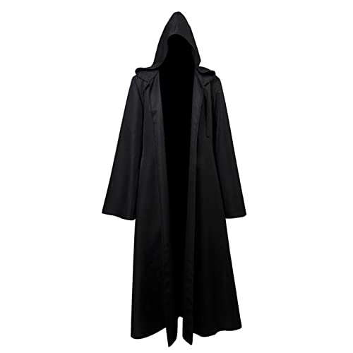 TBTROQXCT Kapuzenrobe Umhang Zauberertunika Halloween Cosplay Kostüm for Erwachsene(3XL) von TBTROQXCT