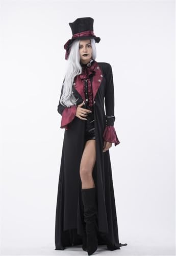 TBTROQXCT Männer Frauen Vampir Halloween Kostüm Herr und Frau Paar Cosplay Outfit mit Umhang Vampir Kleid Kostüme Maskerade Bühne Kostüme Cosplay Kostüme(Women,L) von TBTROQXCT