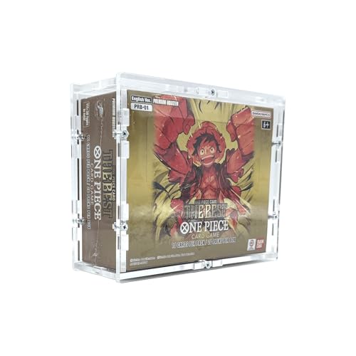 TCG Cases Selbstaufbau Acryl Case Made in Germany passend für One Piece Display Booster Box englisch Hardcover Protektor Schutzhülle Protection PRB-01 von TCG Cases