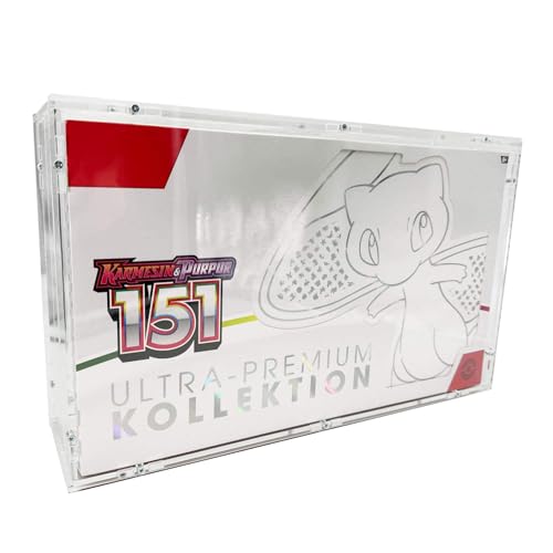 TCG Cases Selbstaufbau Acryl Case Made in Germany passend für Pokemon 151 Ultra Premium Collection/Kollektion UPC UPK Hardcover Protektor Schutzhülle Protection von TCG Cases