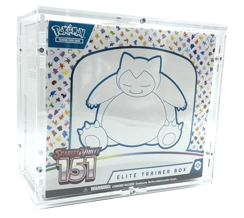 TCG Cases Selbstaufbau Acryl Case passend für Pokemon Top Elite Trainer Box ETB TTB Hardcover Protektor Schutzhülle Protection Selbstaufbau von TCG Cases