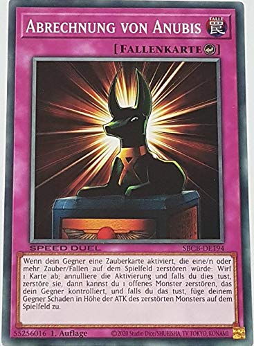 Abrechnung von Anubis SBCB-DE194 Common Yugioh 1.Auflage DE gamersheavenDe von TCG