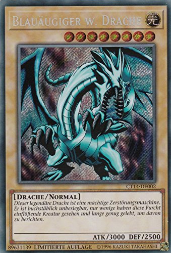 TCG - Blauäugiger W. Drache - Secret Rare - Deutsch - Limitierte Auflage - Sammlungskarte - Collectible Card - Kartenspiel - Anime - 1 Stück von TCG