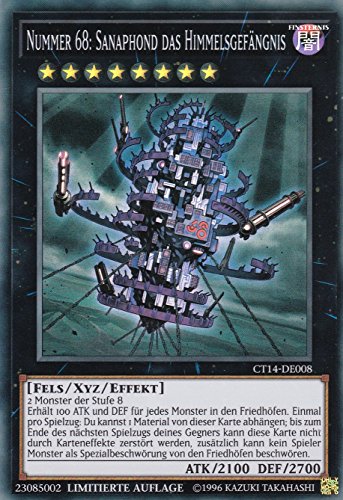 TCG - Yugioh Card - Karte - 1 Stück - Anime - Near Mint - 2. Auflage - Limitierte Auflage - Sanaphond das Himmelsgefängnis - Nummer 68 - Deutsch von TCG