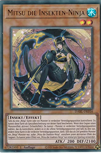 DABL-DE016 - Mitsu die Insekten-Ninja - Ultra Rare - Deutsch - 1. Auflage - im Set mit Ultrapro Toploader - Yugioh von TCG