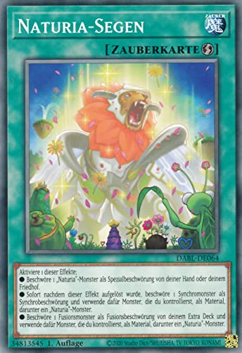 DABL-DE064 - Naturia-Segen - Common - Deutsch - 1. Auflage - im Set mit Ultrapro Toploader - Yugioh von TCG