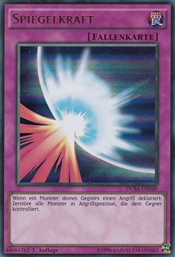 DUSA-DE048 - Spiegelkraft - Ultra Rare - Deutsch - im Set mit Ultrapro Toploader - Yugioh von TCG