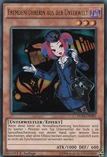 DUSA-DE091 - Fremdenführerin aus der Unterwelt - Ultra Rare - Deutsch - im Set mit Ultrapro Toploader - Yugioh von TCG