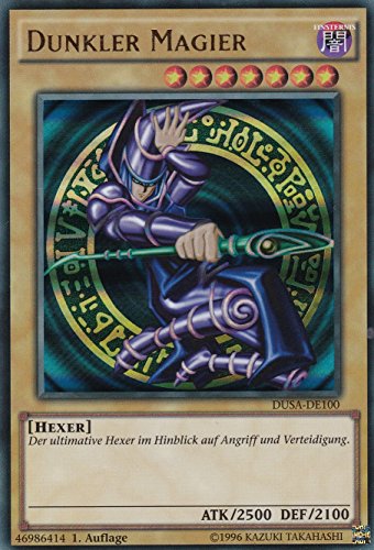 DUSA-DE100 - Dunkler Magier - Ultra Rare - Deutsch - im Set mit Ultrapro Toploader - Yugioh von TCG