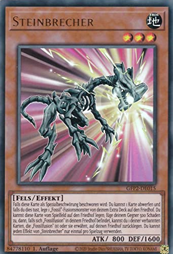 GFP2-DE015 - Steinbrecher - Ultra Rare - Deutsch - 1. Auflage - im Set mit Ultrapro Toploader - Yugioh von TCG