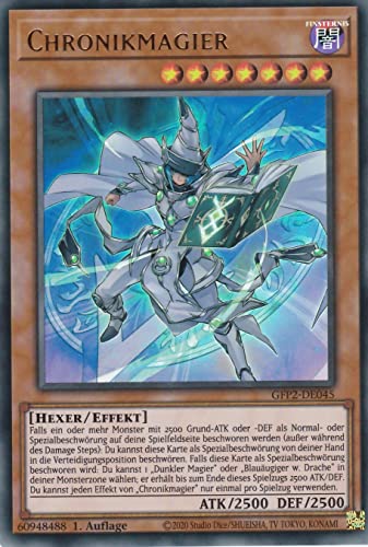 GFP2-DE045 - Chronikmagier - Ultra Rare - Deutsch - 1. Auflage - im Set mit Ultrapro Toploader - Yugioh von TCG