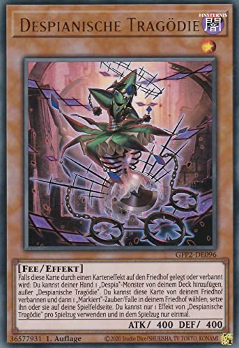 TCG GFP2-DE096 - Despianische Tragödie - Ultra Rare - Deutsch - 1. Auflage - im Set mit Ultrapro Toploader - Yugioh von TCG