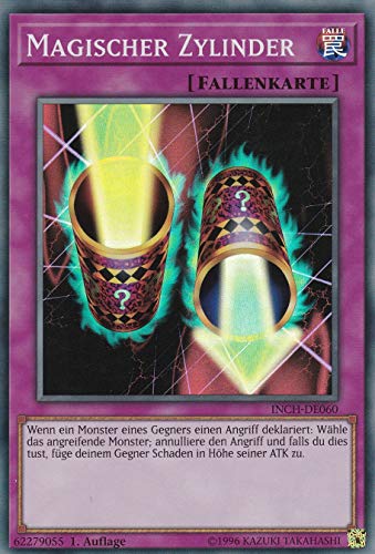 INCH-DE060 - Magischer Zylinder - Super Rare - DE - im Set mit Ultrapro Toploader - Yugioh von TCG