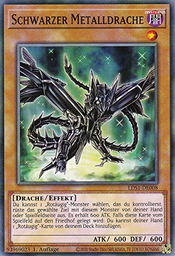 TCG - Yugioh Card - Sammelkarte - Schwarzer Metalldrache - Common - Deutsch - 1. Auflage - Near Mint - 1 Stück von TCG