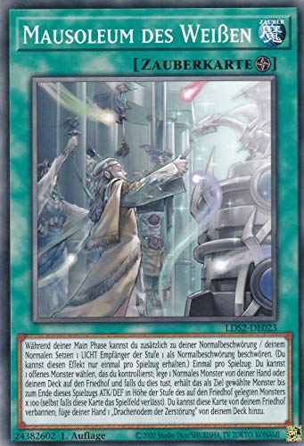 LDS2-DE023 - Mausoleum des Weißen - Common - DE - im Set mit Ultrapro Toploader - Yugioh von TCG