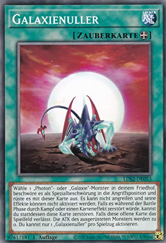 LDS2-DE055 - Galaxienuller - Common - DE - im Set mit Ultrapro Toploader - Yugioh von TCG