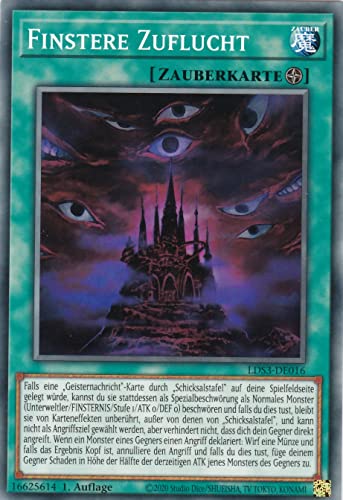 LDS3-DE016 - Finstere Zuflucht - Common - Deutsch - 1. Auflage - im Set mit Ultrapro Toploader - Yugioh von TCG