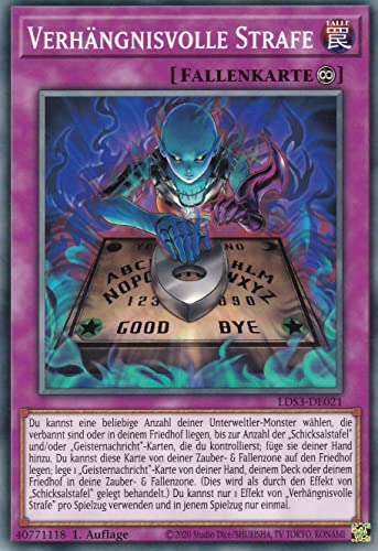 LDS3-DE021 - Verhängnisvolle Strafe - Common - Deutsch - 1. Auflage - im Set mit Ultrapro Toploader - Yugioh von TCG