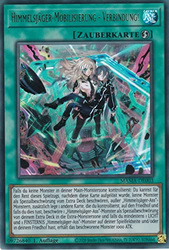 MAMA-DE003 - Himmelsjäger-Mobilisierung - Verbindung! - Ultra Rare - Deutsch - 1. Auflage - im Set mit Ultrapro Toploader - Yugioh von TCG