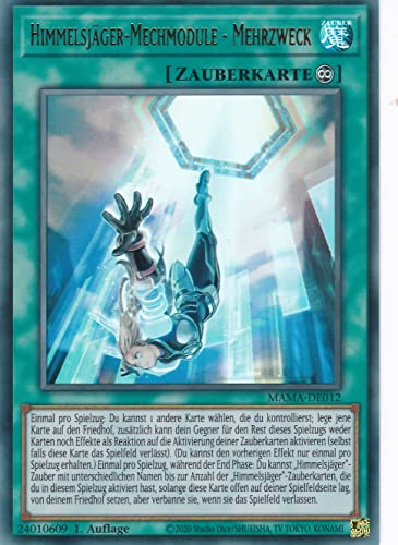 MAMA-DE012 - Himmelsjäger-Mechmodule - Mehrzweck - Ultra Rare - Deutsch - 1. Auflage - im Set mit Ultrapro Toploader - Yugioh von TCG