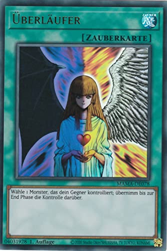 MAMA-DE078 - Überläufer - Ultra Rare - Deutsch - 1. Auflage - im Set mit Ultrapro Toploader - Yugioh von TCG