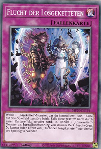 MP20-DE191 - Flucht der Losgeketteten - Common - DE - im Set mit Ultrapro Toploader - Yugioh von TCG