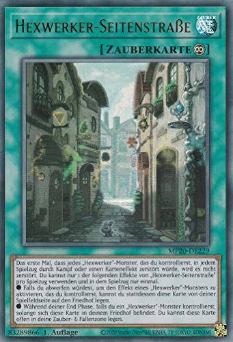 MP20-DE229 - Hexwerker - Seitenstraße - Ultra Rare - DE - im Set mit Ultrapro Toploader - Yugioh von TCG