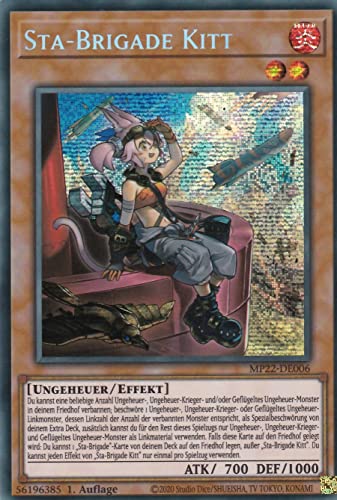 TCG MP22-DE006 - Sta-Brigade Kitt - Secret Rare - Deutsch - 1. Auflage - im Set mit Ultrapro Toploader - Yugioh von TCG